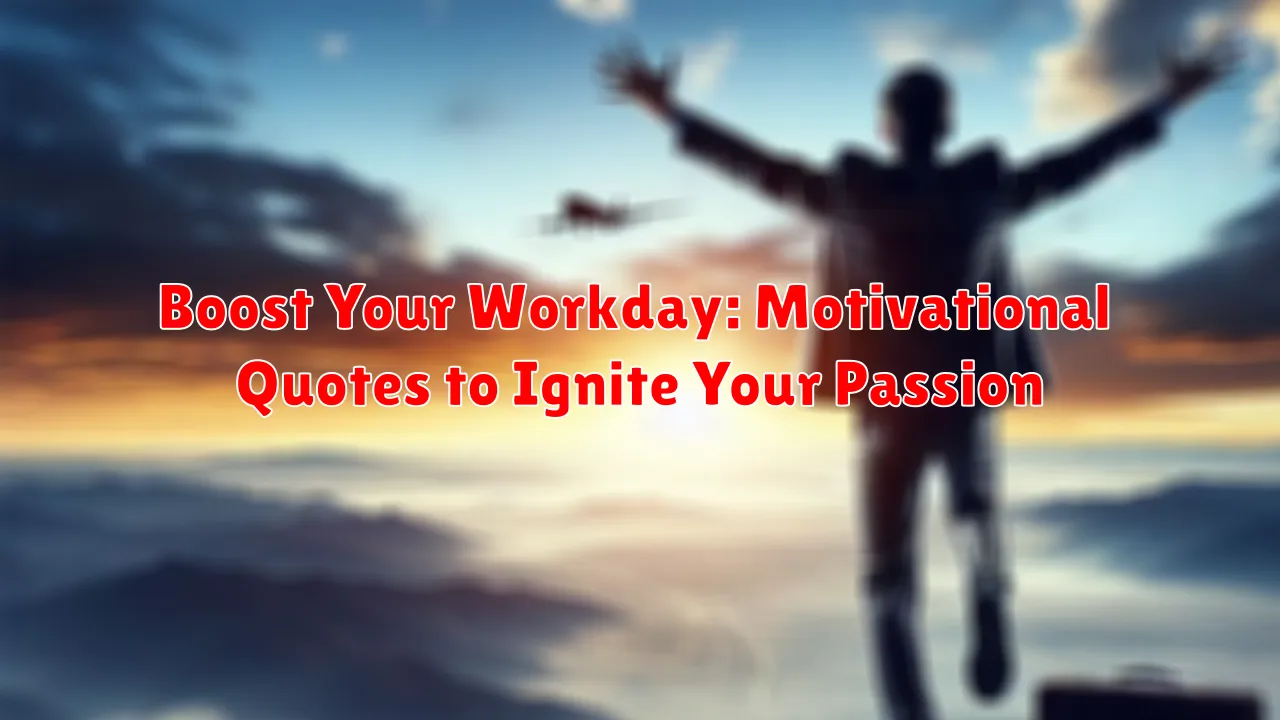 Boost Your Workday: Motivational Quotes to Ignite Your Passion