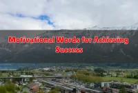 Motivational Words for Achieving Success